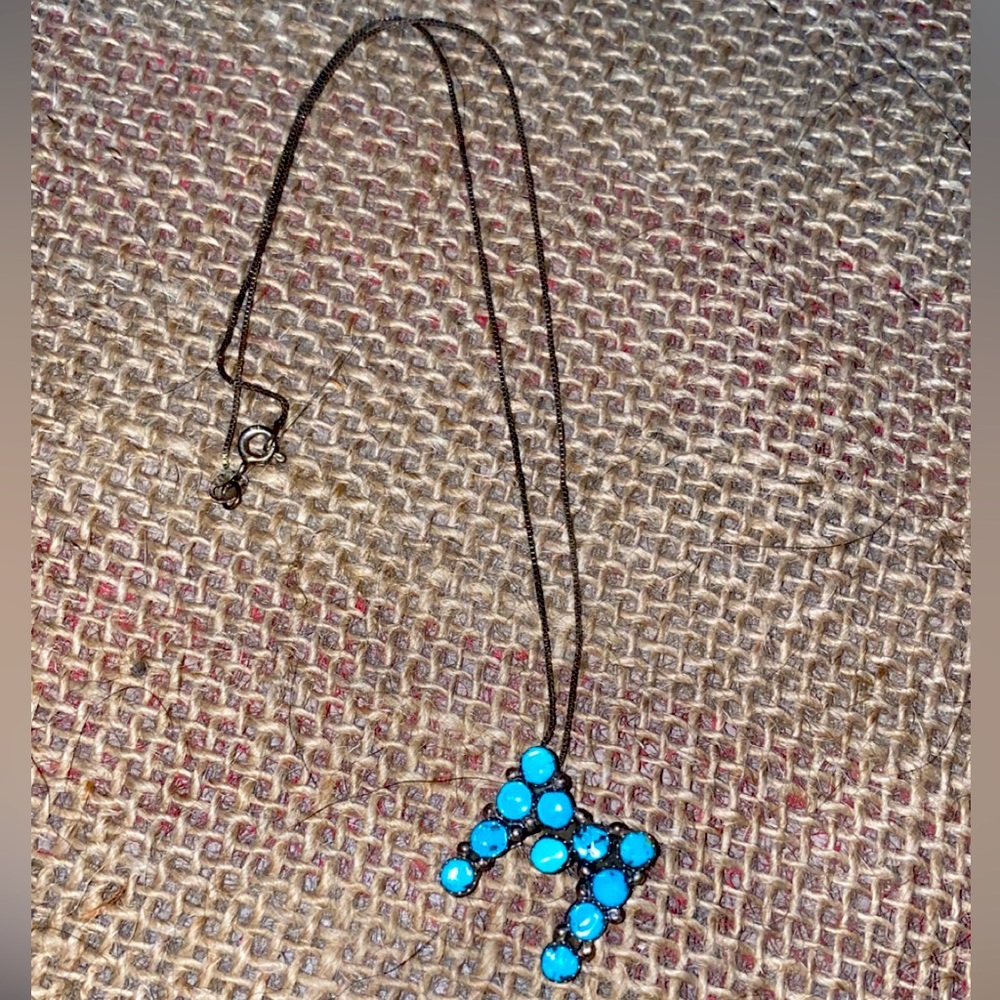 Genuine Turquoise “M” Necklace 💙